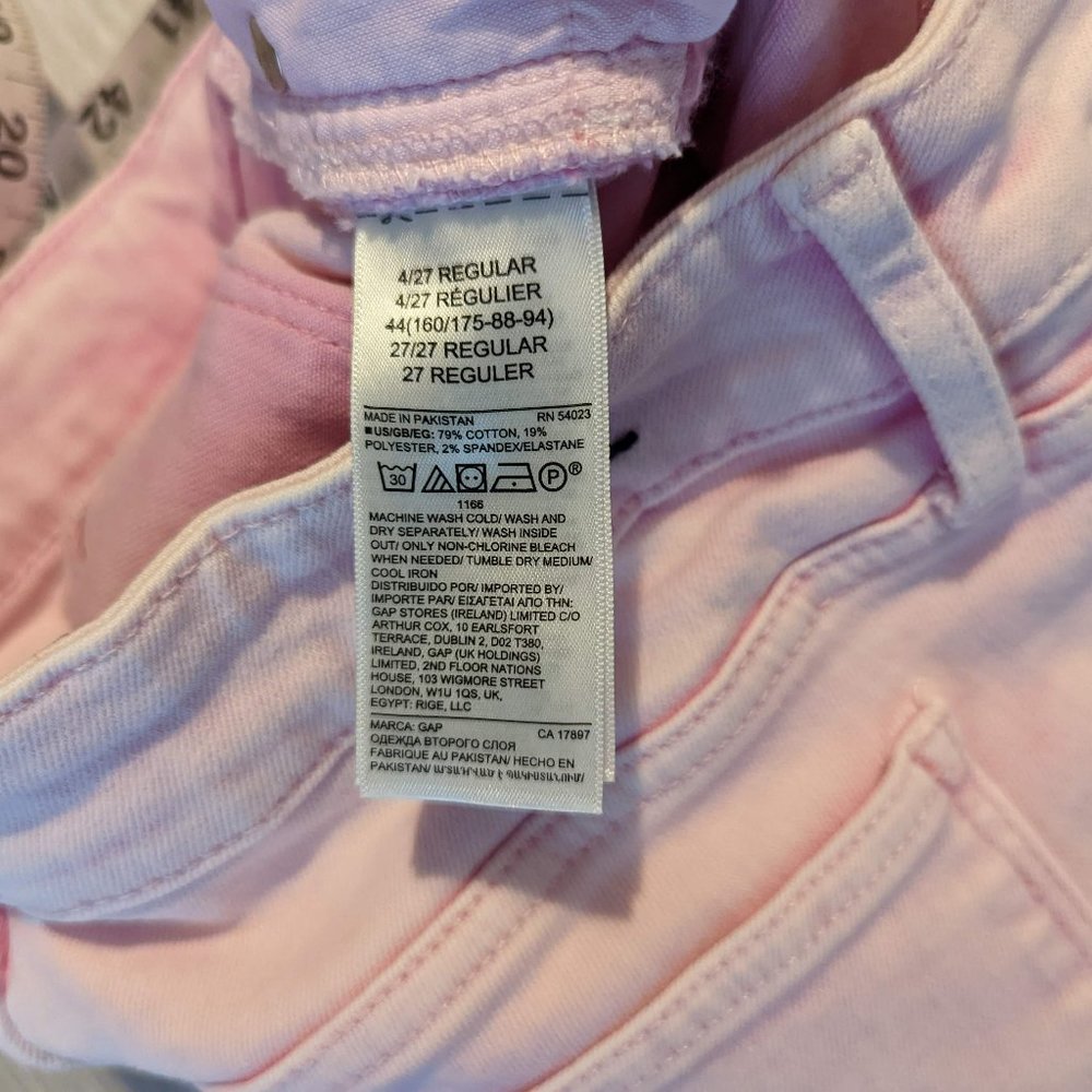 Gap Pink Universal Legging Jeans Size 4/27R - Picture 2 of 12